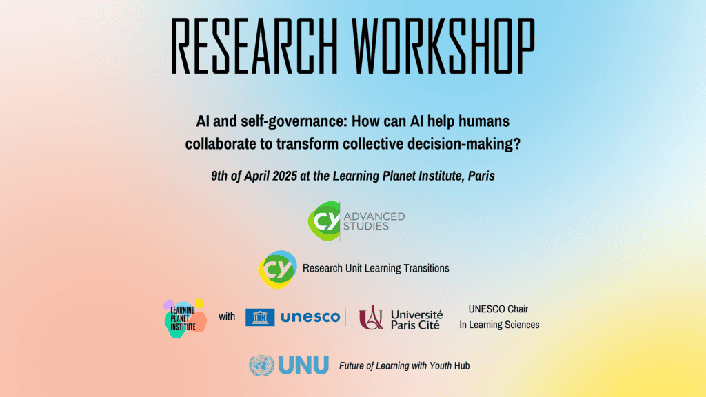 April Seminar 1 1 "AI and self-governance" Research workshop