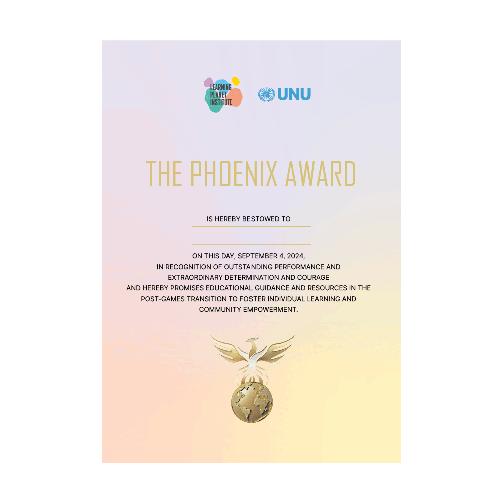 Jeux Paralympiques de Paris 2024 / Paralympics - Phoenix Award by the Learning Planet Institute and the United Nations University (UNU)