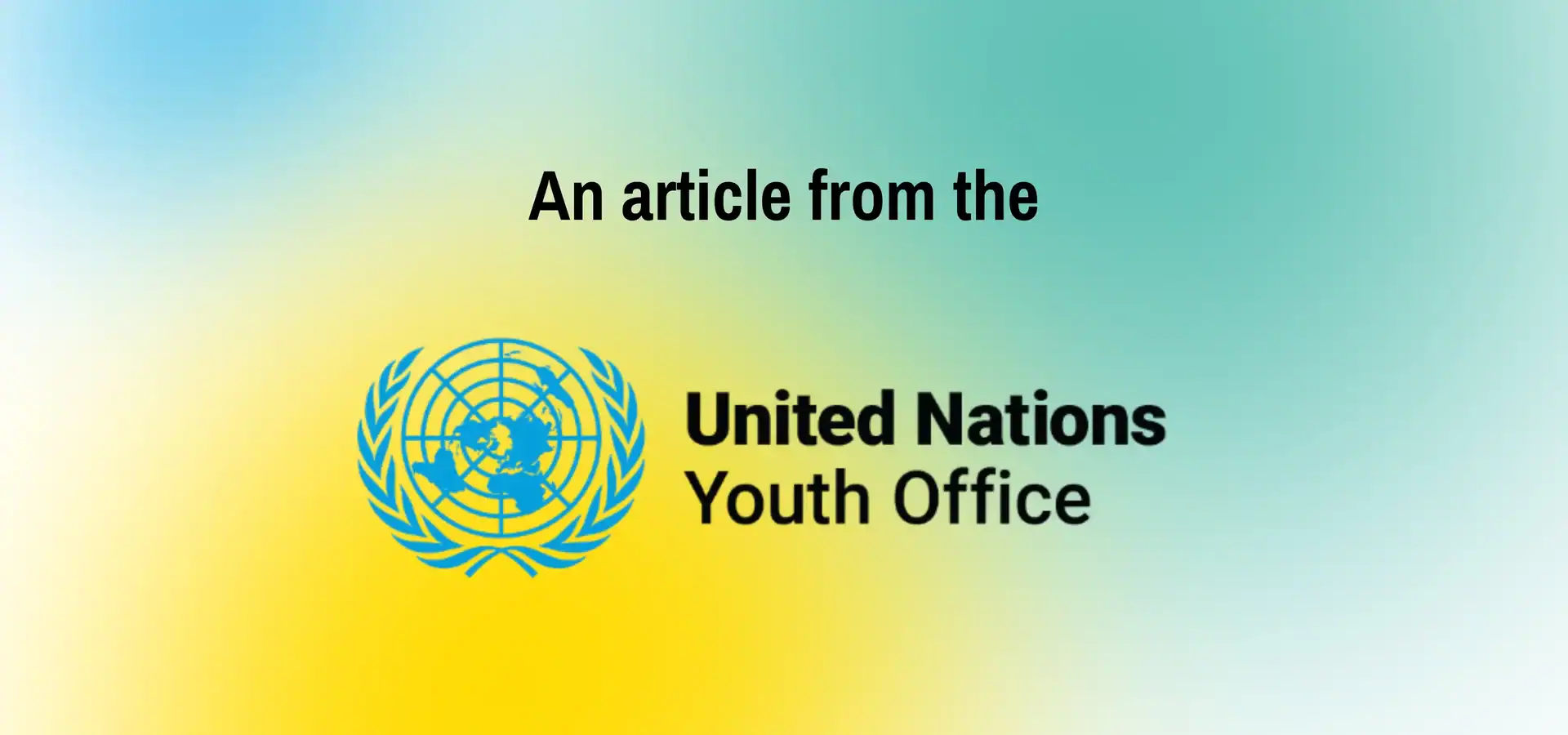 An article from the UN youth office